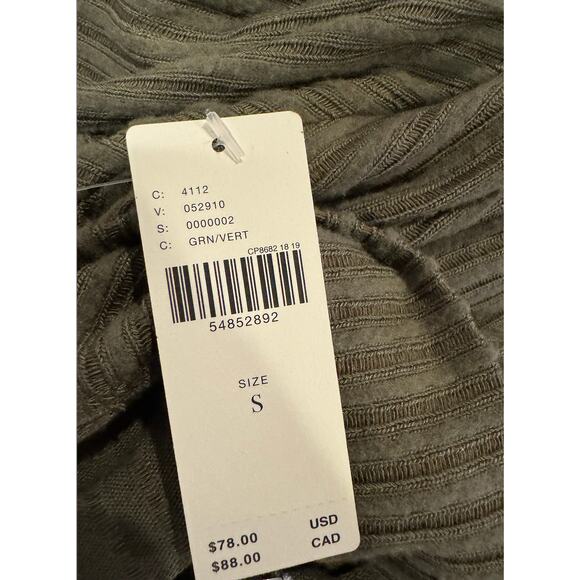 NWT NEW‎ Anthropologie Maeve Size Small Oversized Green Olive Cowl Sweater Top - Picture 12 of 16